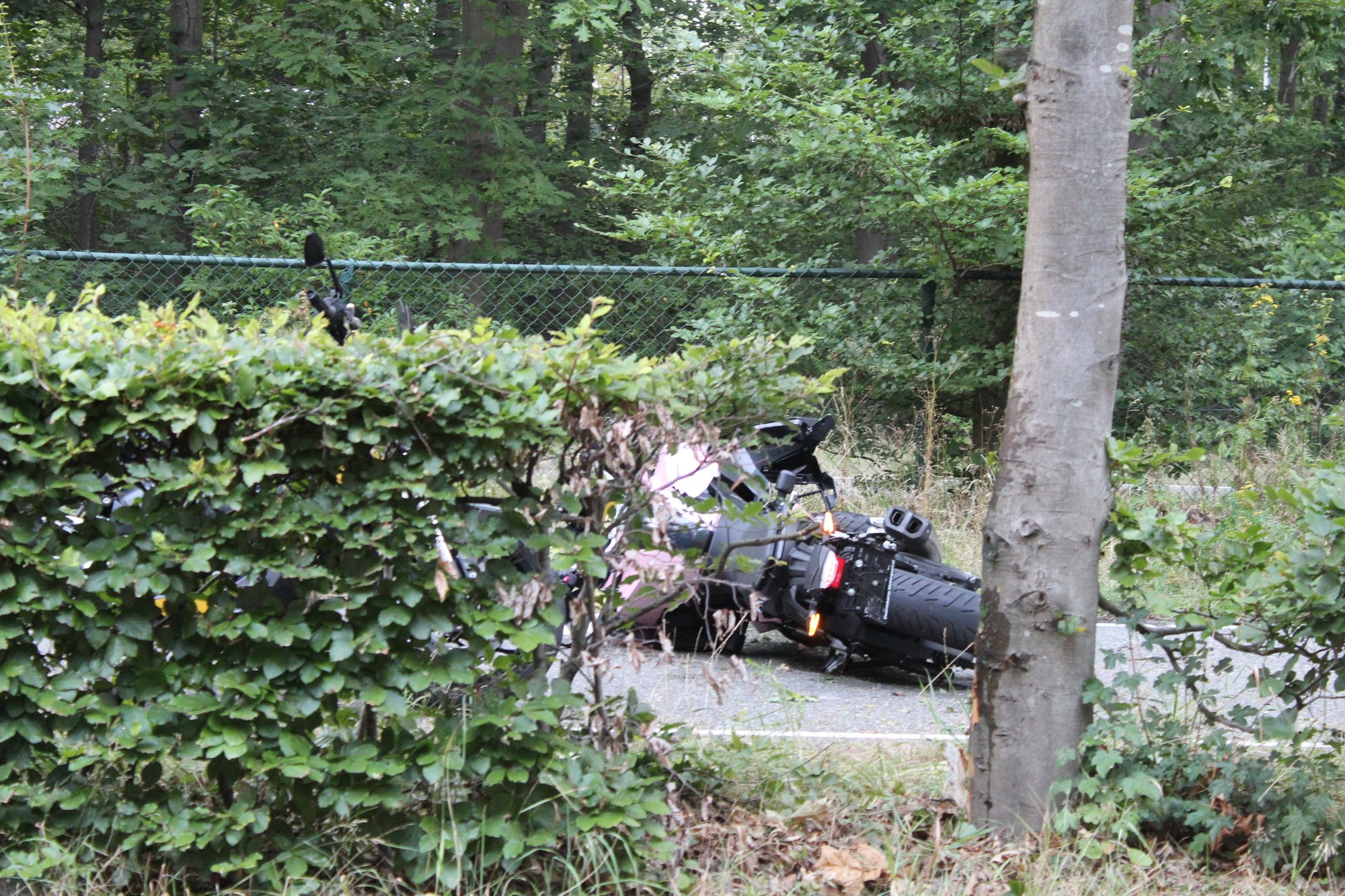 Motorrijder gewond na botsing tegen boom op Krakelingweg in Zeist