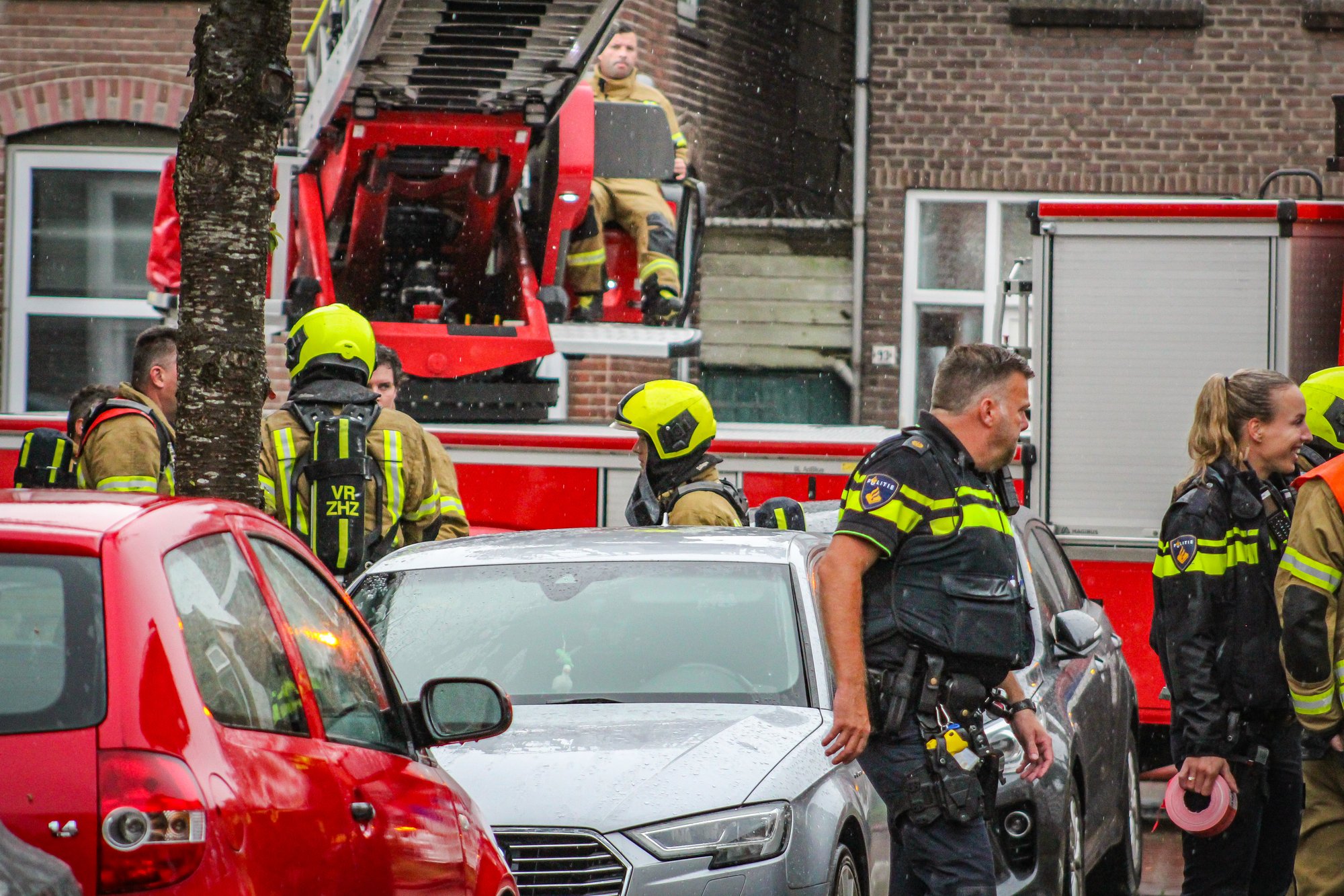 Blikseminslag bij woning aan Huygensstraat in Dordrecht