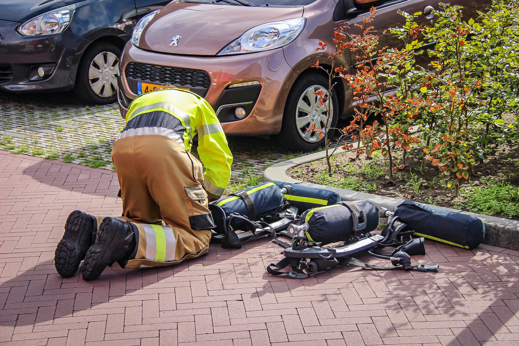 Brandweer verschaft zich toegang tot woning na afgaan alarm in Rosmalen