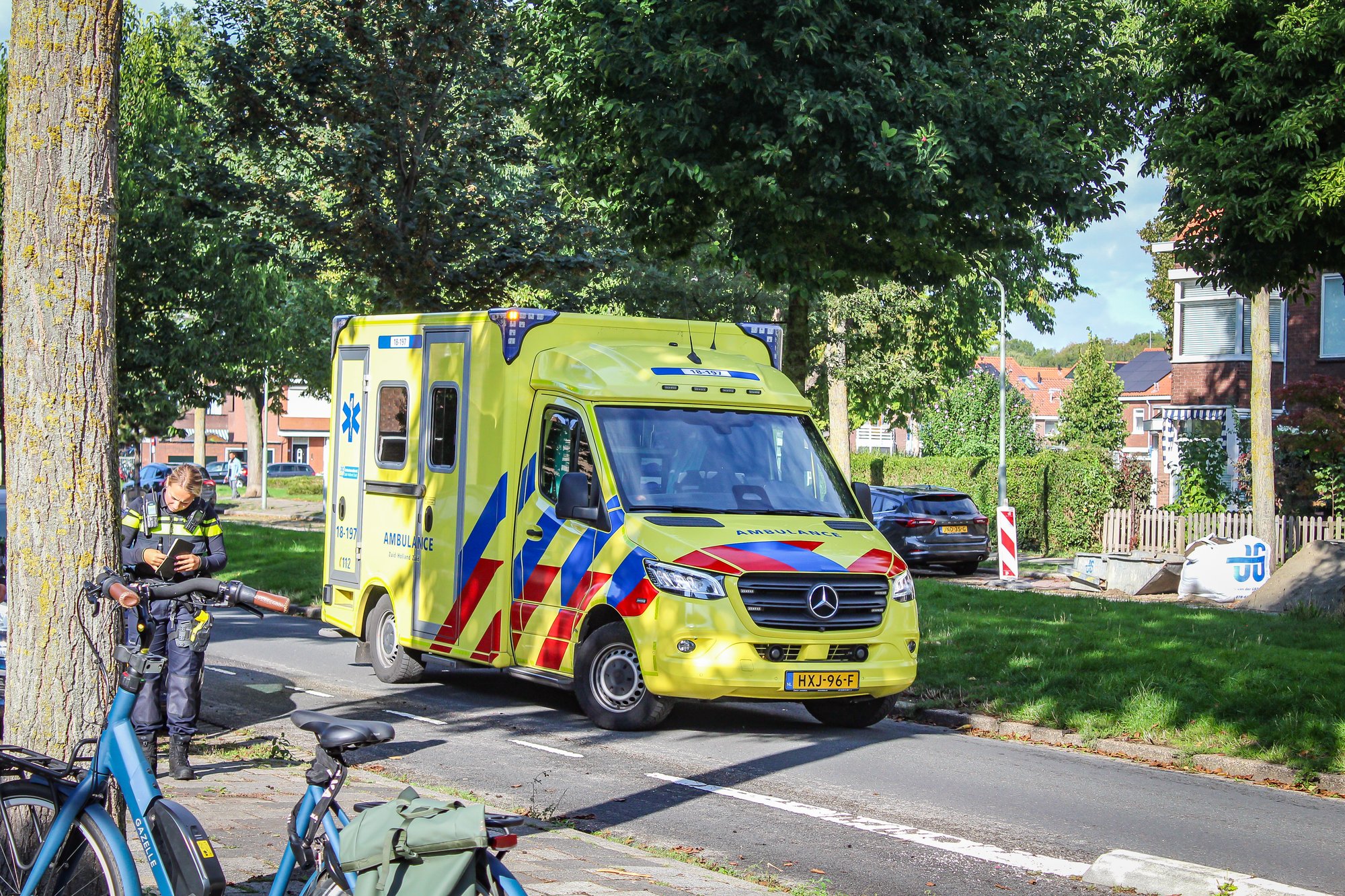 Gevallen fietser gewond geraakt aan Frans Lebretlaan in Dordrecht