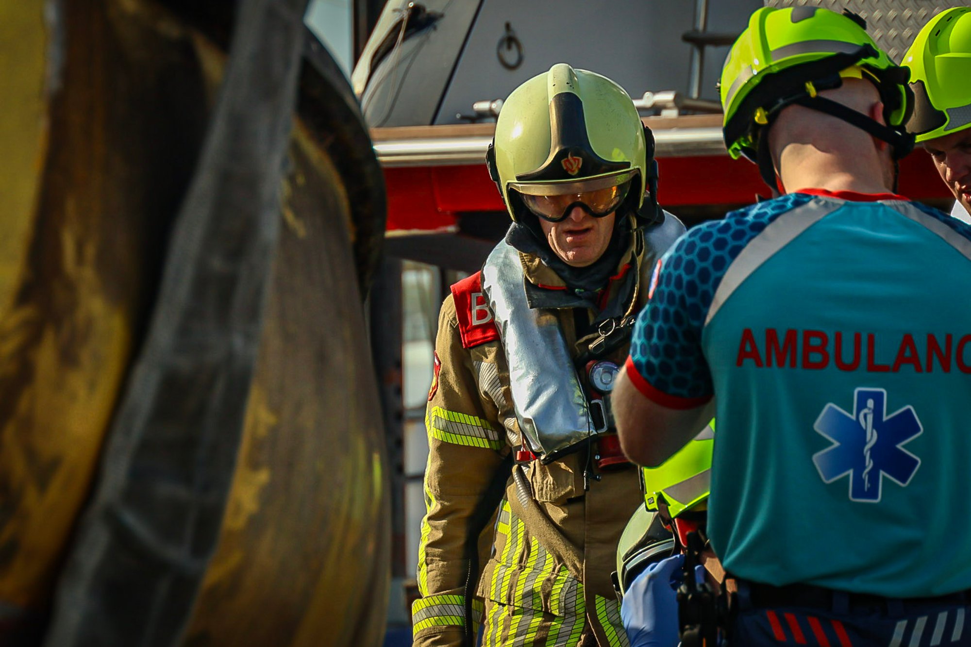 Hulpdiensten komen in actie tijdens finale brandweerwedstrijden in Tholen