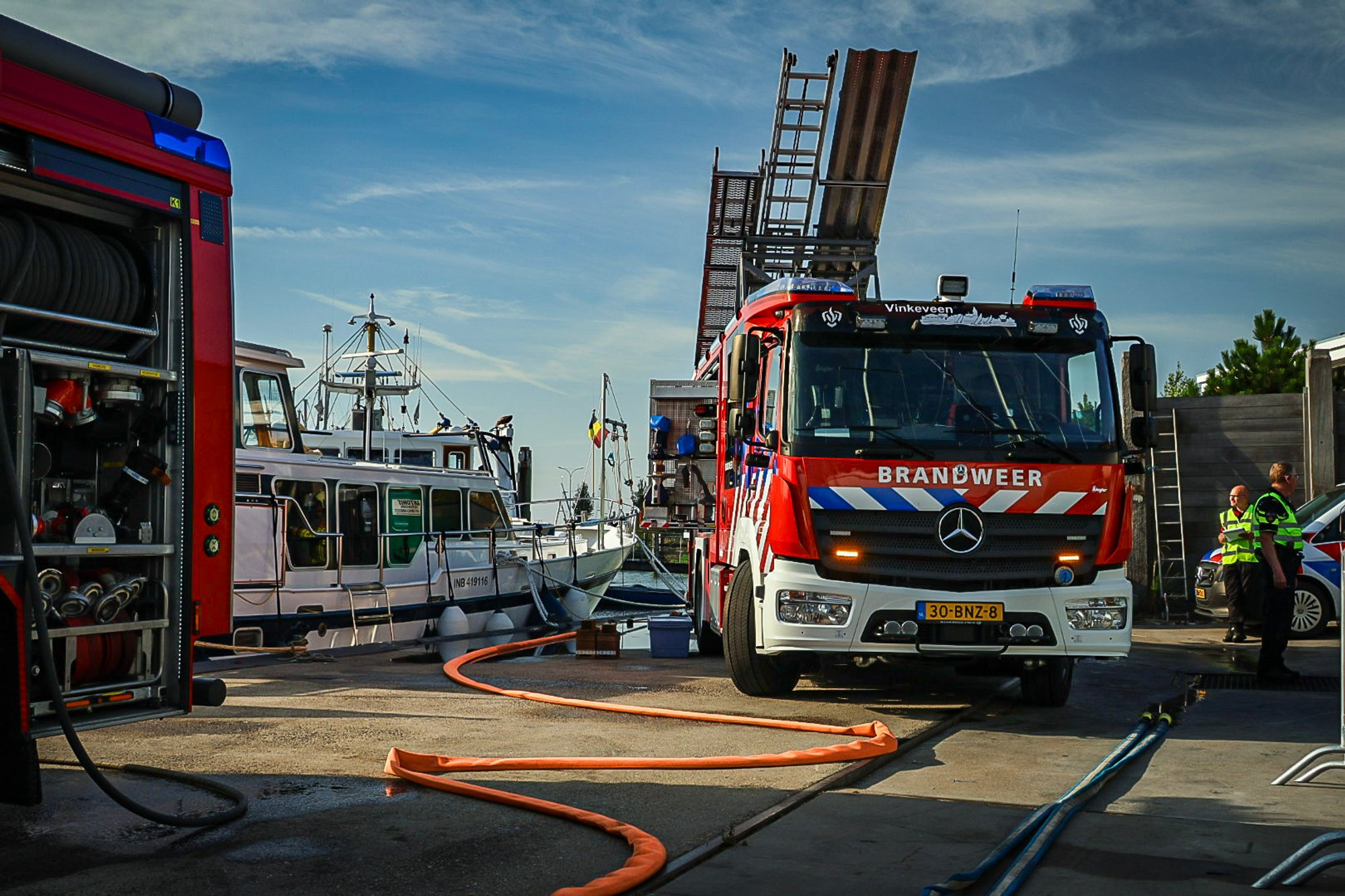 Hulpdiensten komen in actie tijdens finale brandweerwedstrijden in Tholen