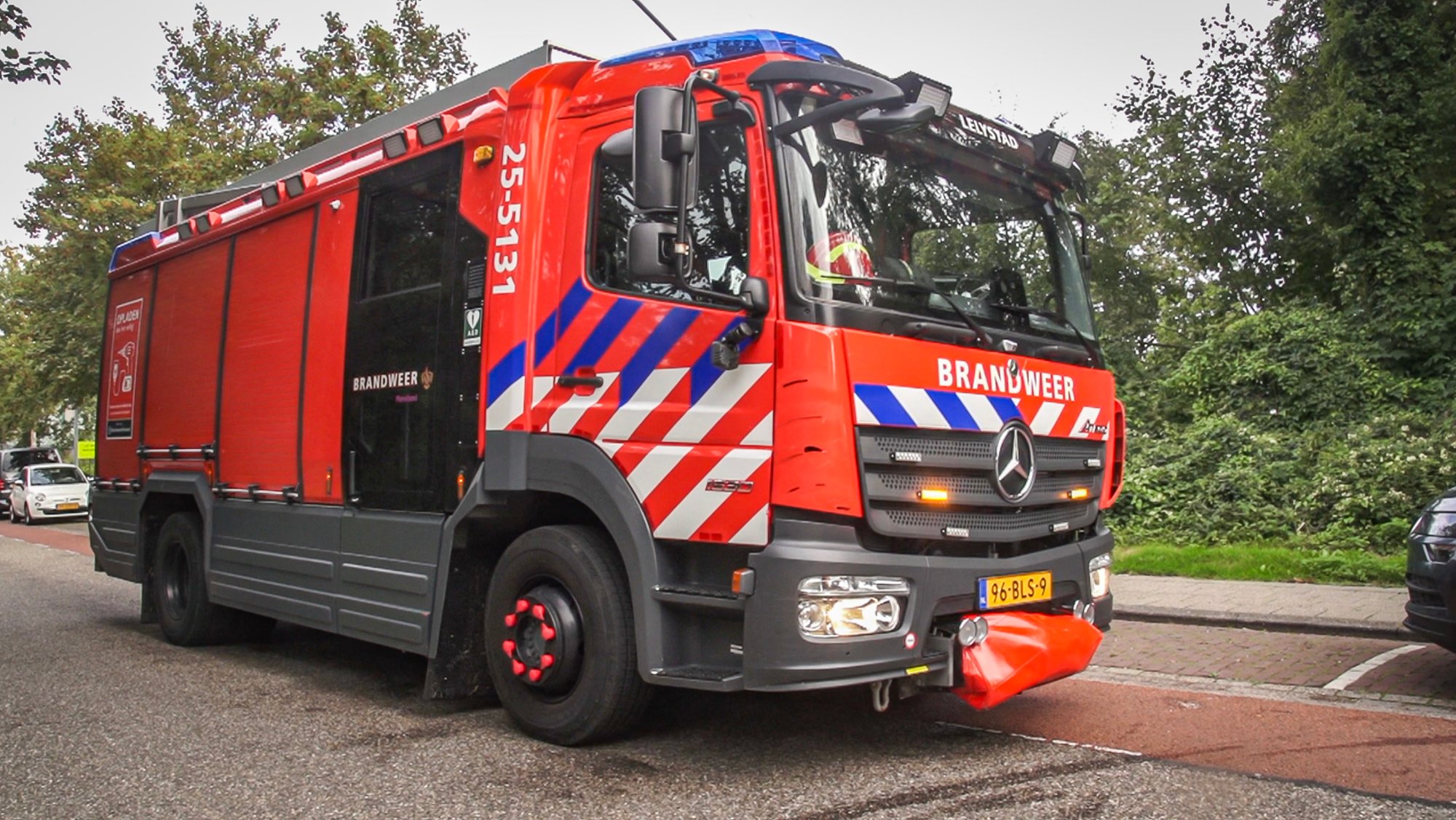 Klein brandje in leegstaand schoolgebouw in Lelystad snel geblust