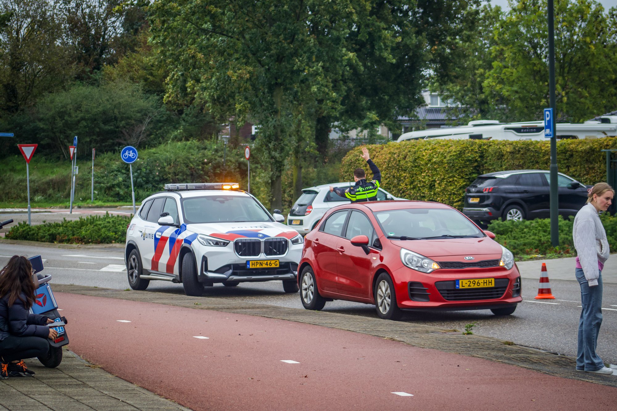 Scooterrijdster ten val gekomen op Emopad in Geldrop