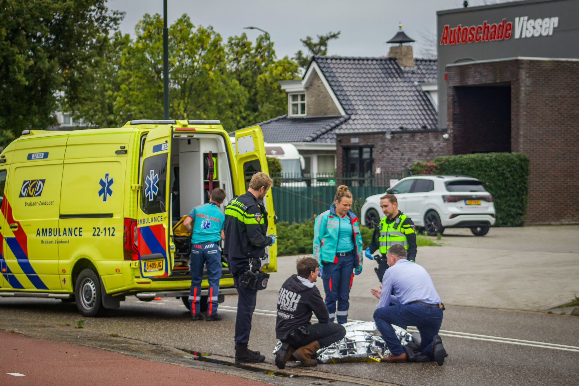 Scooterrijdster ten val gekomen op Emopad in Geldrop